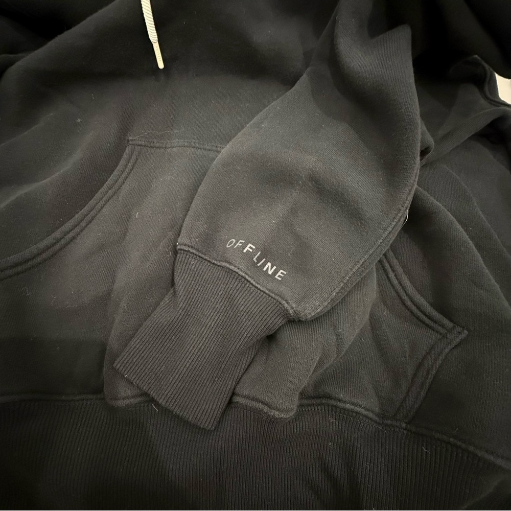 Aerie OFFLINE Cloud Fleece Hoodie Black XS - Picture 5 of 5